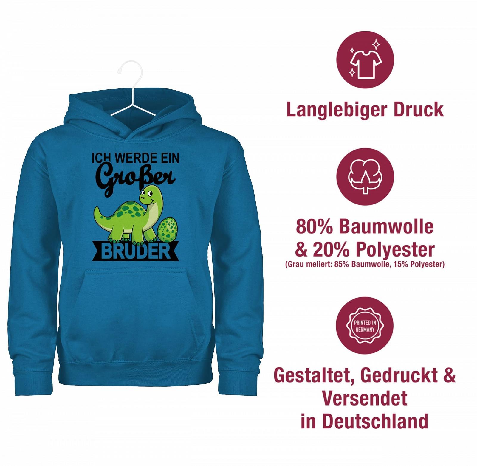 Детская Толстовка Shirtracer Я стану старшим братом с динозаврами, фото №6