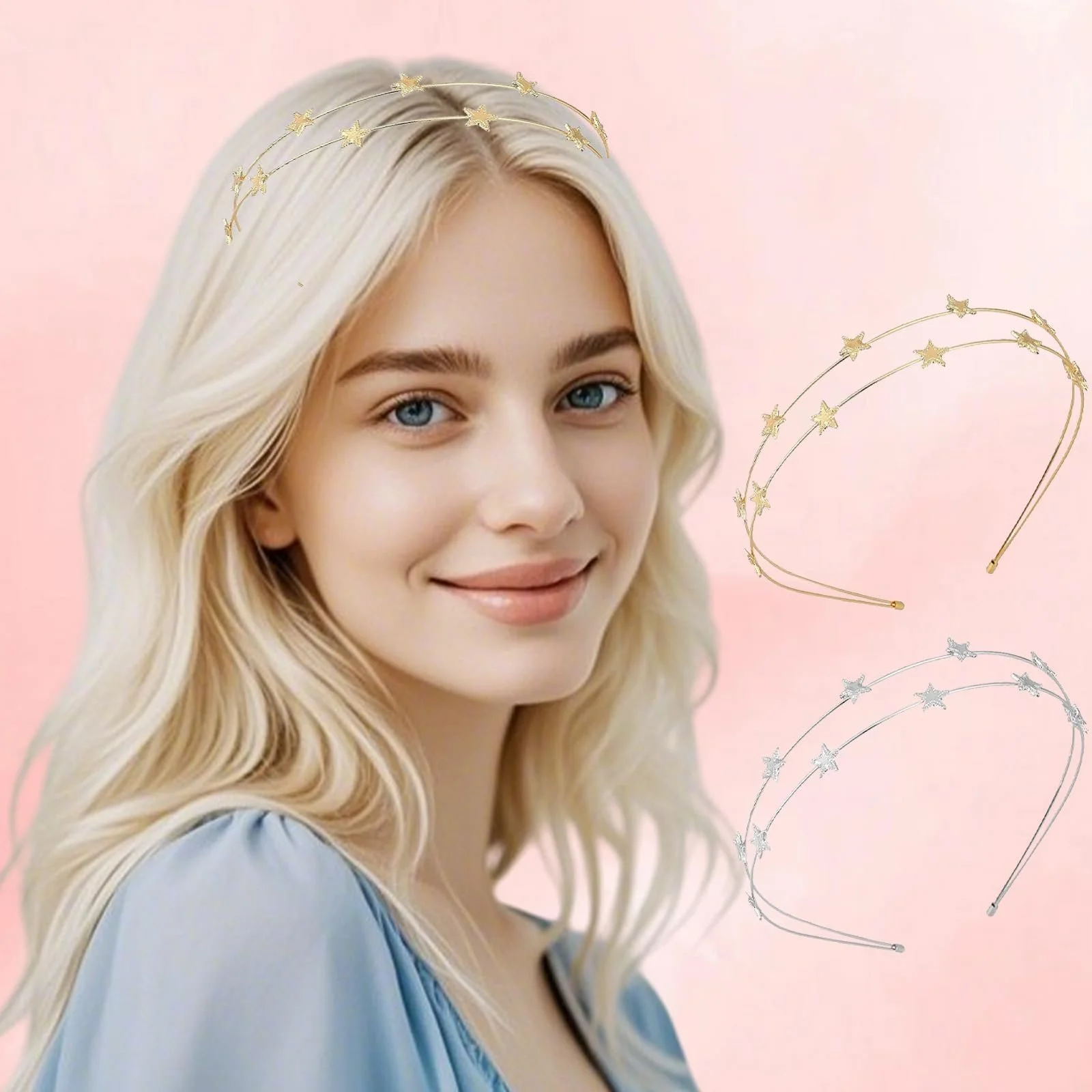 Обруч для волос Звезды с блестящими стразами, фото №6 Обруч для волос Звезды с блестящими стразами, фото №6