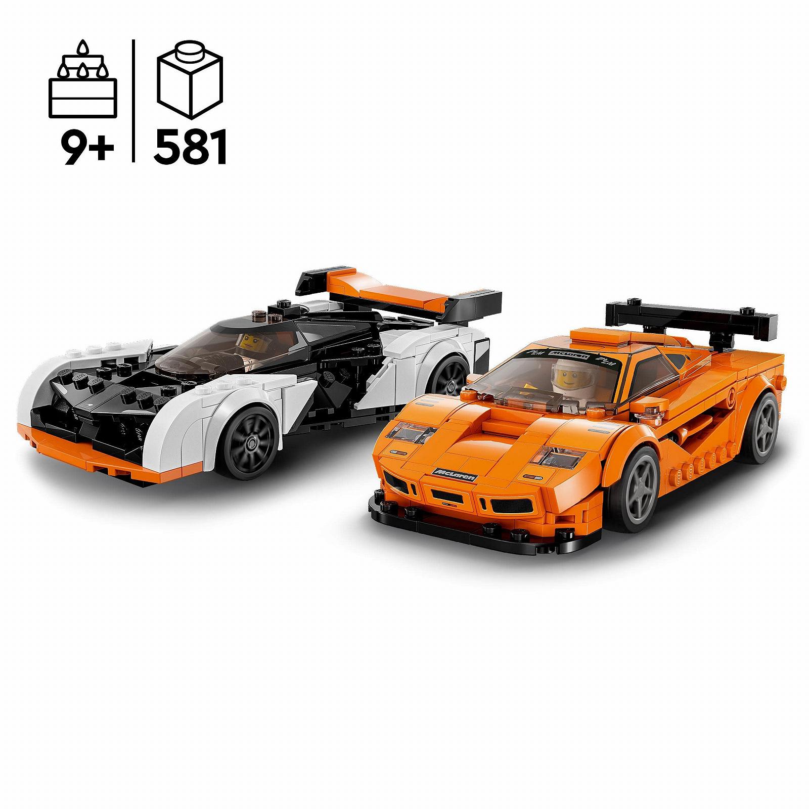 Конструктор LEGO Speed Champions McLaren Solus GT & McLaren F1 LM 76918, фото №2