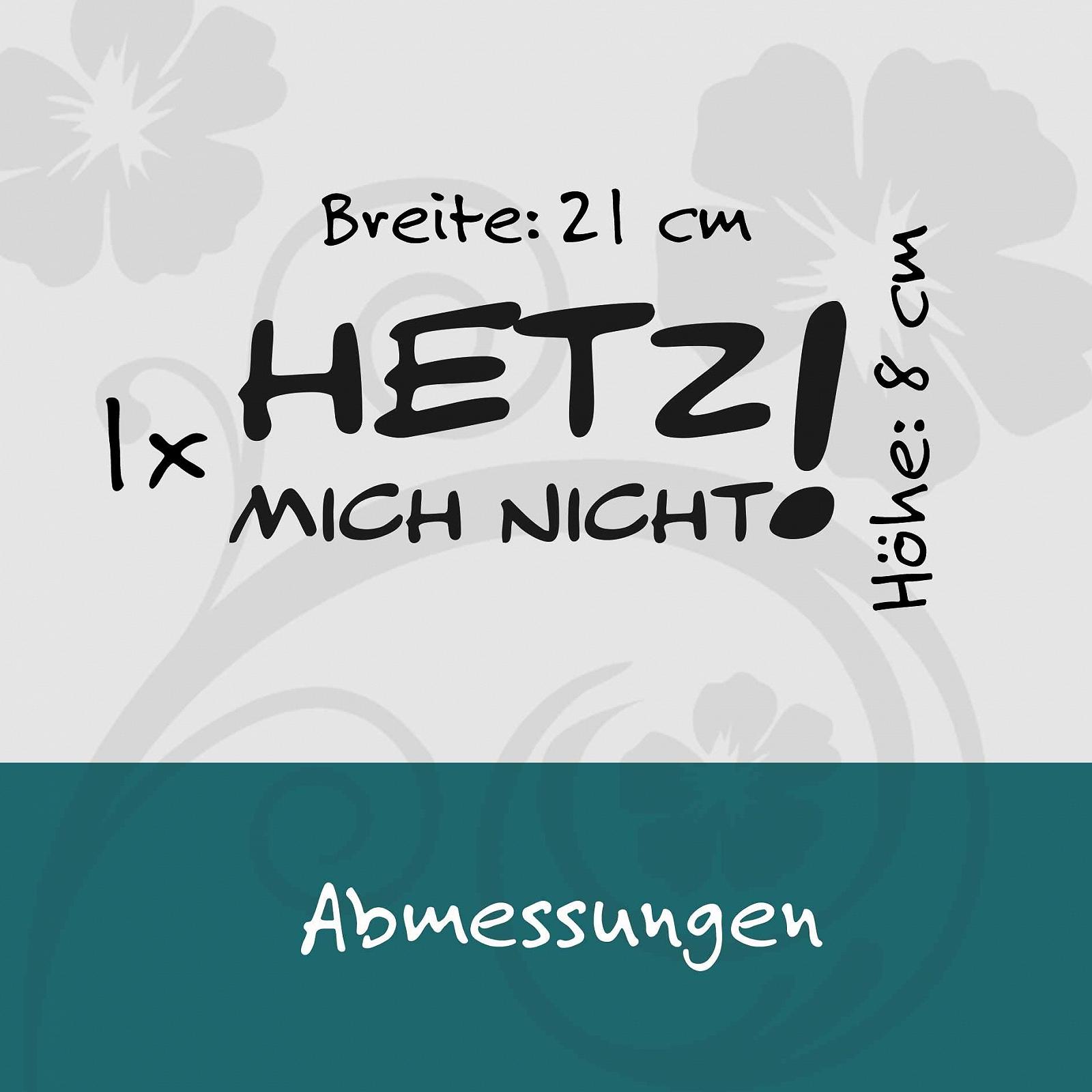 Наклейка на стіну kleb-Drauf Hetz Mich Nicht! Матова Біла 8 x 21 см, фото №3