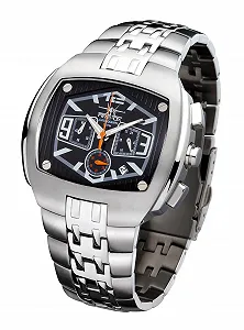 Часы мужские хронограф FIREFOX Giant FFS65-102 Черный, нержавеющая сталь, браслет - Фото 1