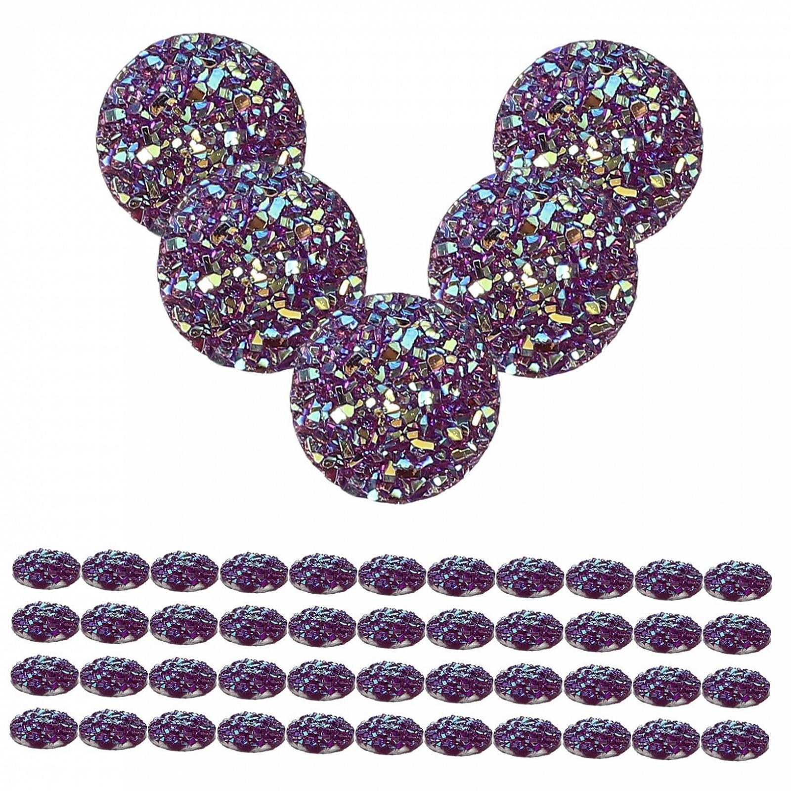 Аксессуары для ювелирных изделий COHEALI 300 штук Бриллиантовые украшения с плоской задней частью Аксессуары со стразами Бриллиант с плоской задней частью DIY Материалы Стразы для рукоделия Опалит Рассыпной блестящий камень для ладоней Фиолетовая смола для ногтей, фото №3