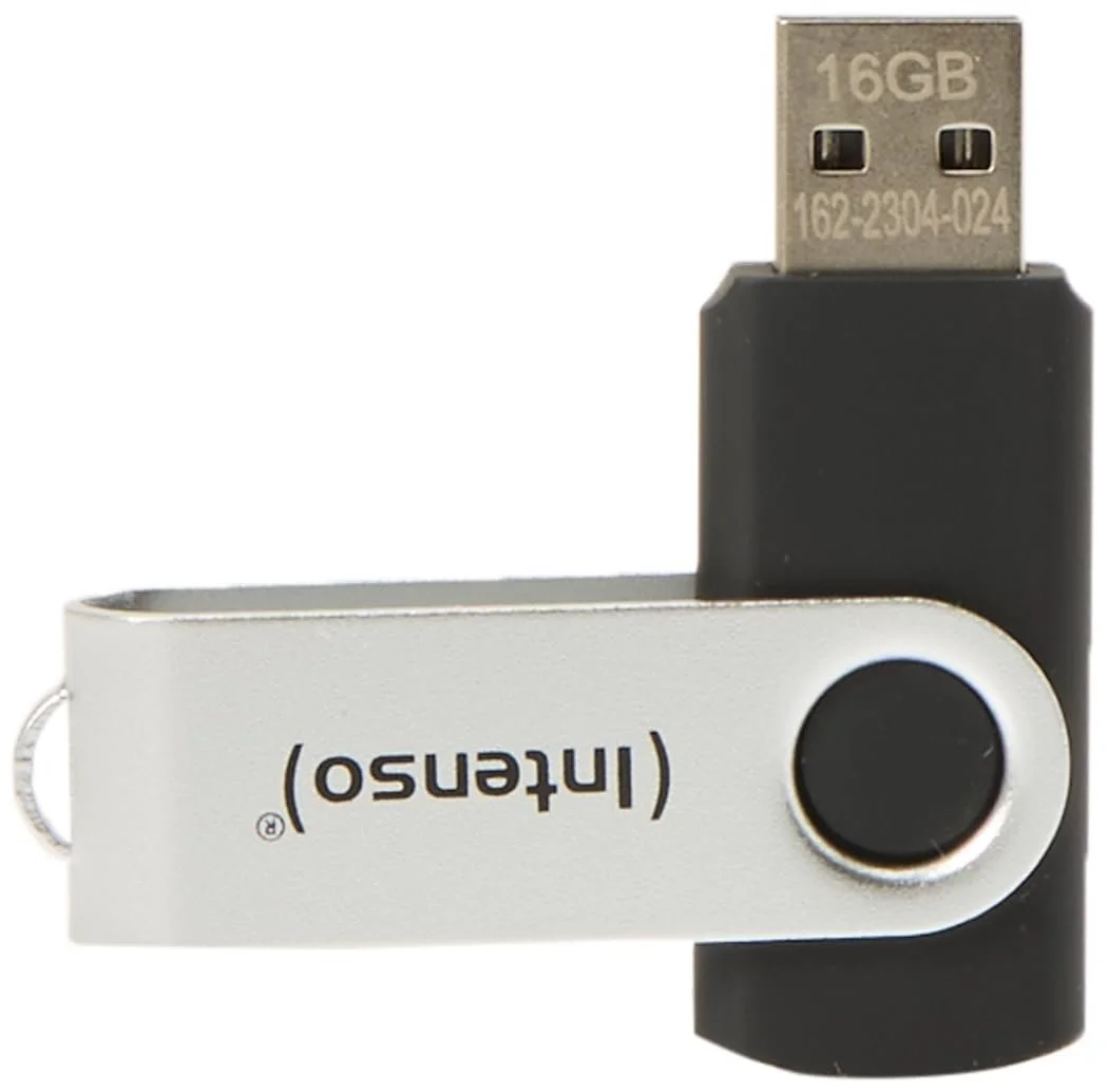 USB-флеш-накопичувач Intenso Basic Line 16GB Silver/Black, фото №5 USB-флеш-накопичувач Intenso Basic Line 16GB Silver/Black, фото №5