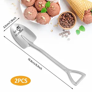 Ложка для морозива З гравіюванням Сріблястий synthetic.ua - Фото 1