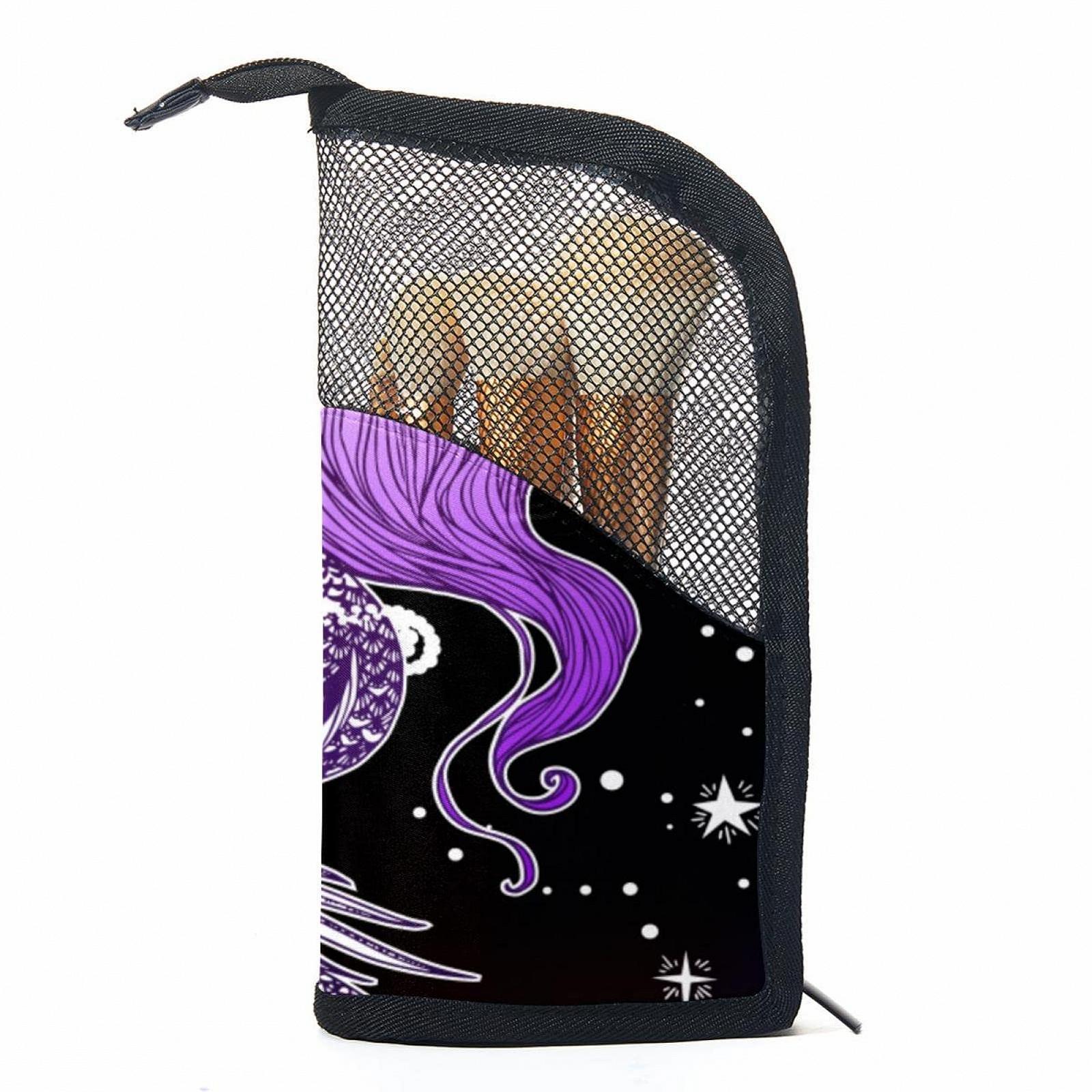 Набор кистей для макияжа Starry Clear Space Mermaid Girl с сумкой-органайзером, 12 шт., Colored-3622, фото №1