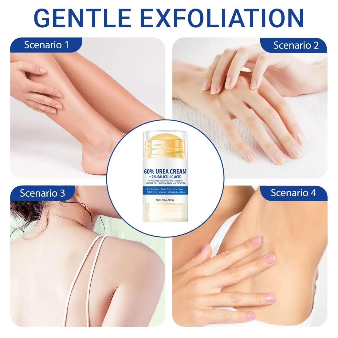 Крем для ног Увлажняющий против трещин с 60% мочевиной 1 шт., фото №6
