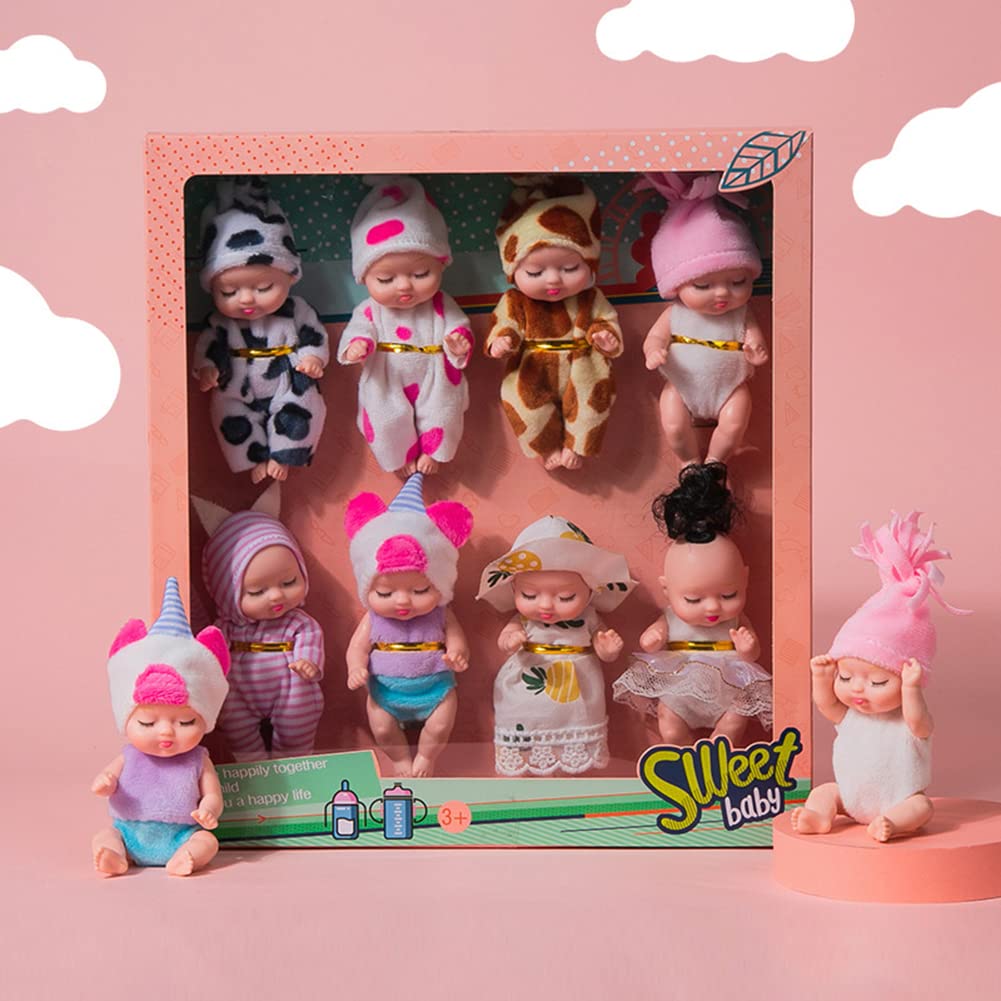Игрушка Кукла LICHENGTAI Mini Newborn Reborn Pack of 8 Mini Sleeping Rebirth Dolls, фото №4