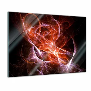 Картина на склі WandFXPro Abstract Purple Red 60 x 40 см - Фото 1