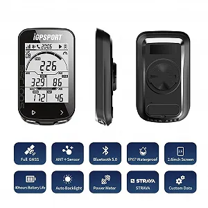 Велокомпьютер iGPSPORT BSC100S GPS 2.6" ANT+ IPX7 Bluetooth synthetic.ua - Фото 1