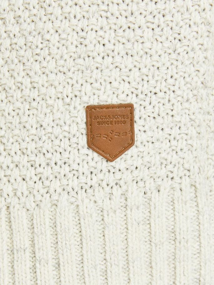 Пуловер JJCRAIG KNIT CREW NECK 12189968-Cloud Dancer Jack&Jones  S, фото №3