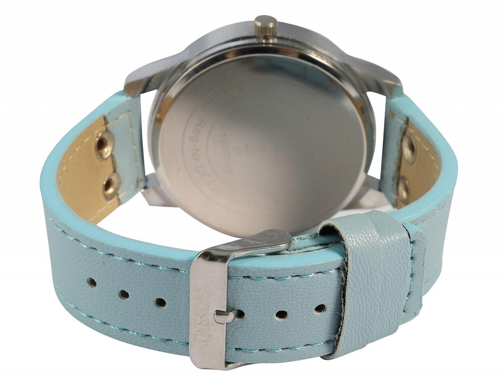 Унісекс годинник QBOS з ремінцем зі штучної шкіри, фото №3