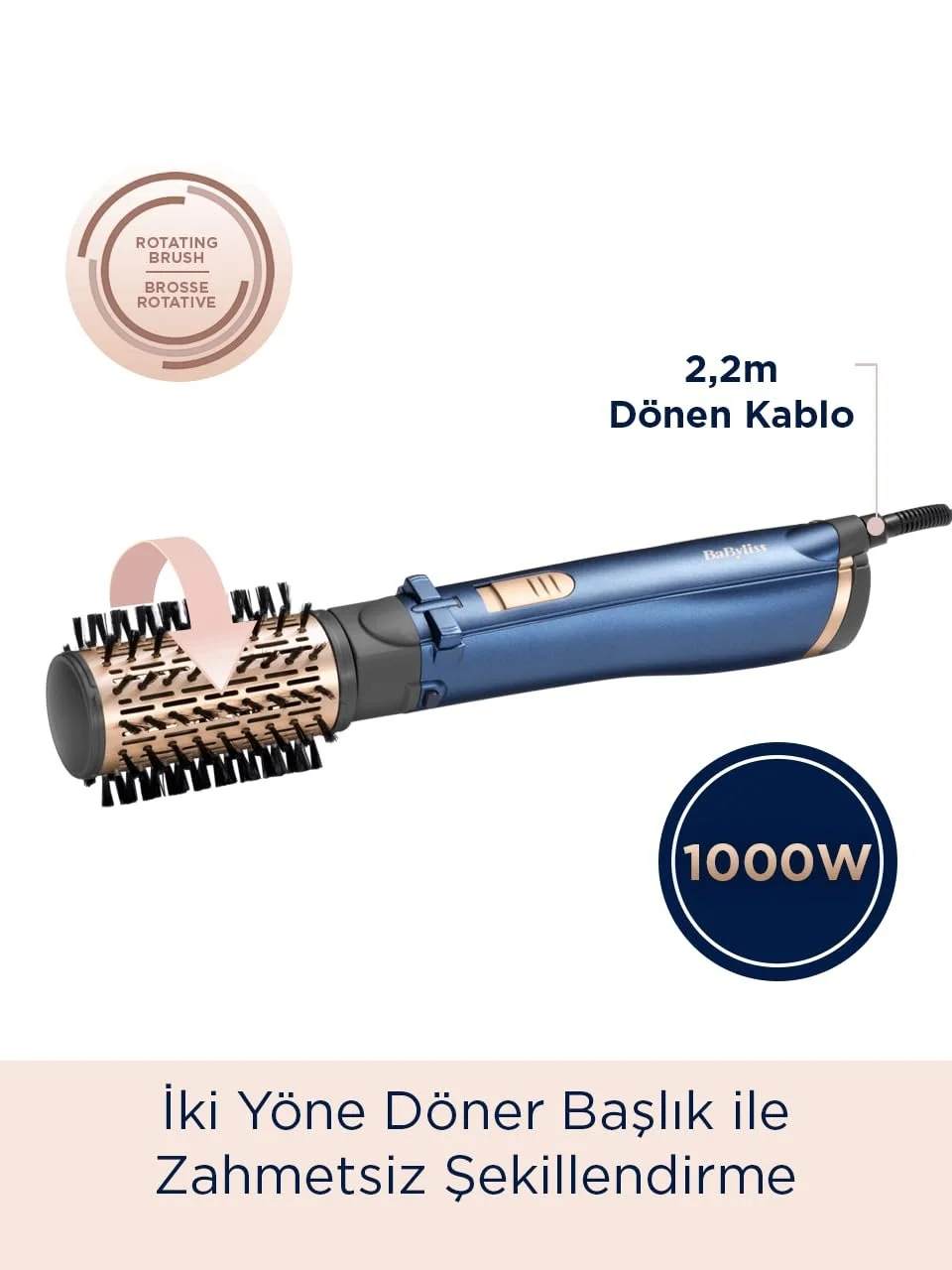 Фен-щетка Babyliss Style Pro 1000, фото №2 Фен-щетка Babyliss Style Pro 1000, фото №2