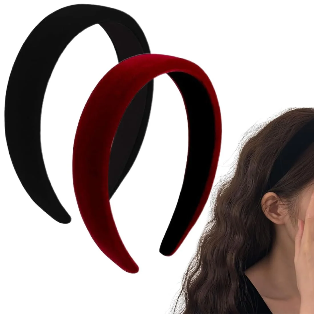 Обруч Оксамитовий Однотонний, фото №1