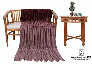 Покривало Betz Luxury Cuddly Blanket Fluffy Sofa Fleece Blanket XXL Тепле покривало для дивану Розмір 140 x 190 см Червоний synthetic.ua - Фото 1