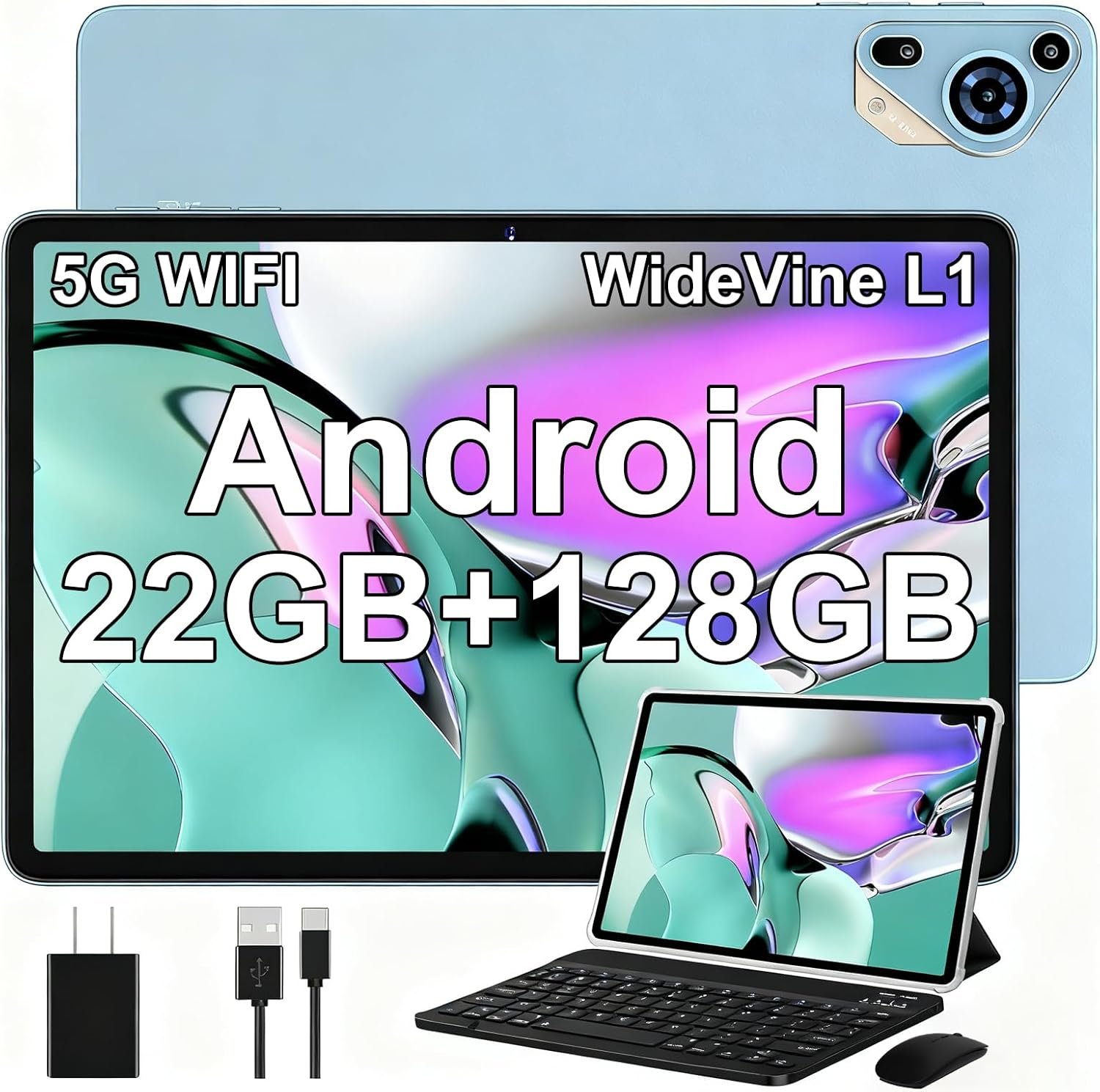 Планшет 10.1" SKYEGG K11 (6+16)/128Gb Android 14 8000 mAh Блакитний, фото №1