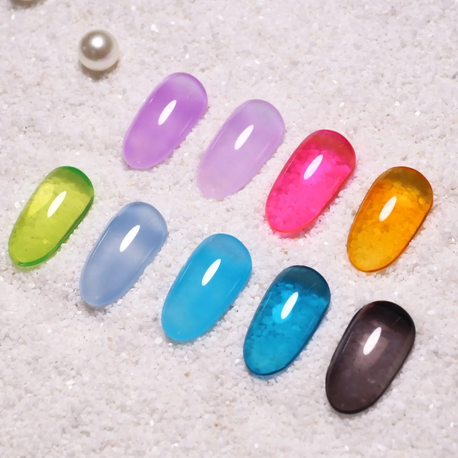 Гель Imtiti Зелений 15 мл Прозорий UV/LED Манікюр Домашній манікюр, фото №5