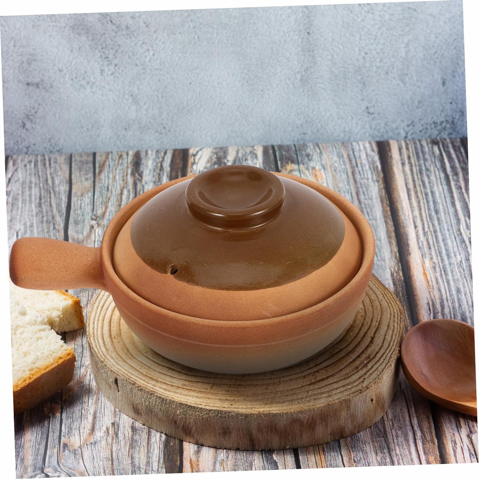 Керамічний Ківш традиційний з кришкою та бічною ручкою термостійкий для плити, фото №4 Керамічний Ківш традиційний з кришкою та бічною ручкою термостійкий для плити, фото №4