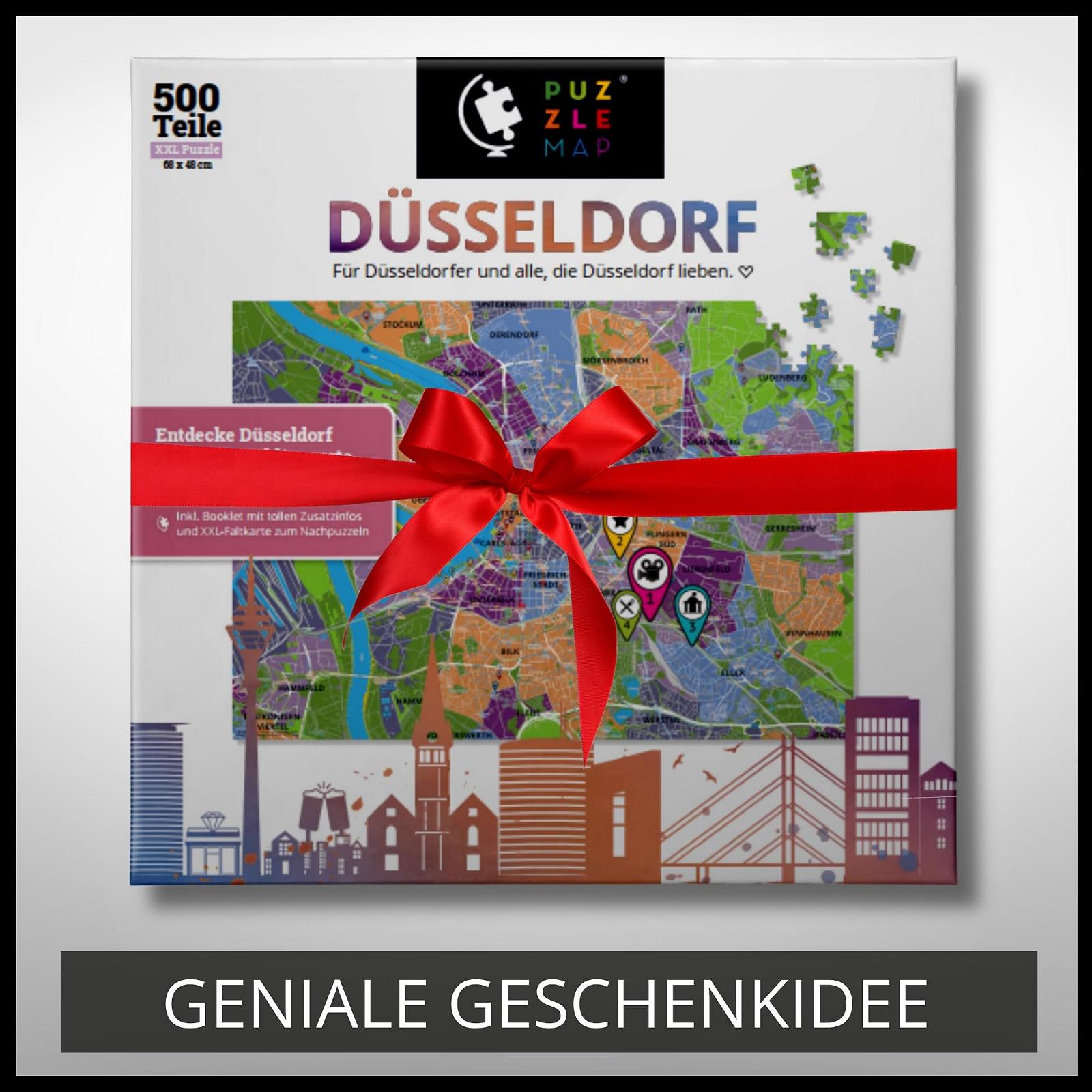 Пазл PuzzleMap City Map XXL Düsseldorf 500 деталей 68 x 48 см з буклетом та картою, фото №7 Пазл PuzzleMap City Map XXL Düsseldorf 500 деталей 68 x 48 см з буклетом та картою, фото №7