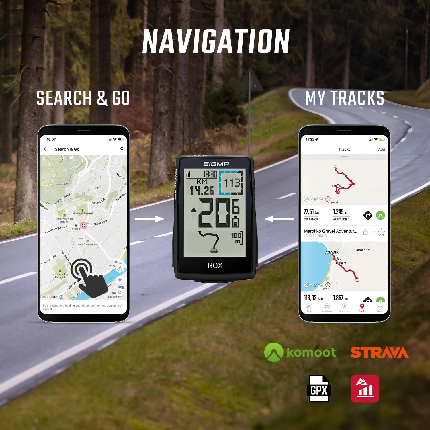 Велокомпьютер SIGMA ROX 4.0 SE Special Edition GPS навигация измерение высоты совместимость с электровелосипедом Black, фото №6