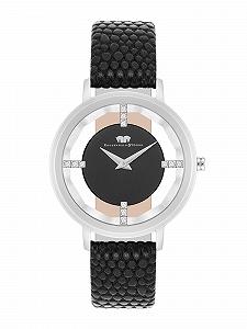 Женские часы Rhodenwald & Söhne 10010422 Аналоговые Кварцевый Японский Механизм Черный Ремешок из Натуральной Кожи, Без мотива - Фото 1