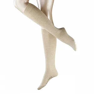 Жіночі шкарпетки до коліна FALKE City London Sensitive, набір 3 шт., Sand Melange (4659), 39-42 - Фото 1