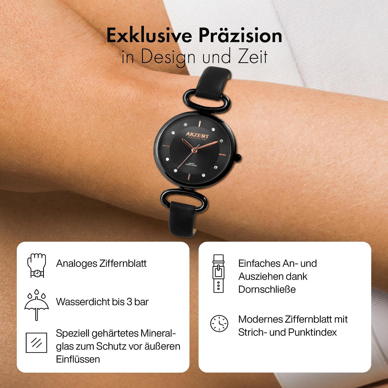 Часы Akzent Exclusive Женские Искусственная Кожа Блестки Аналоговые Кварцевые, фото №3