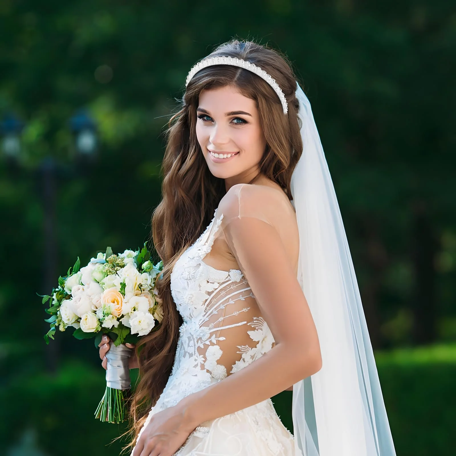 Обруч для волос с 3 стразами Dirndl, фото №6