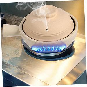 Кастрюля SOLUSTRE из грубой глины с крышкой и одной ручкой термостойкая synthetic.ua - Фото 1