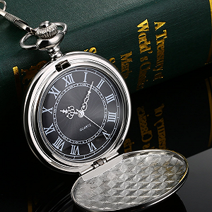 Кишеньковий годинник Hicarer Analog Quartz Pocket Watch Сріблястий synthetic.ua - Фото 1