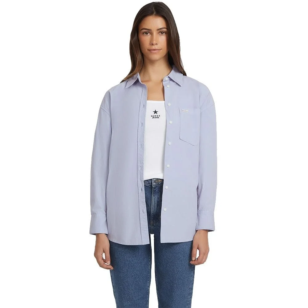 Сорочка Guess з довгим рукавом Gj Pocket W4YH22WGCF1, Світло-блакитний, Small, фото №6 Сорочка Guess з довгим рукавом Gj Pocket W4YH22WGCF1, Світло-блакитний, Small, фото №6