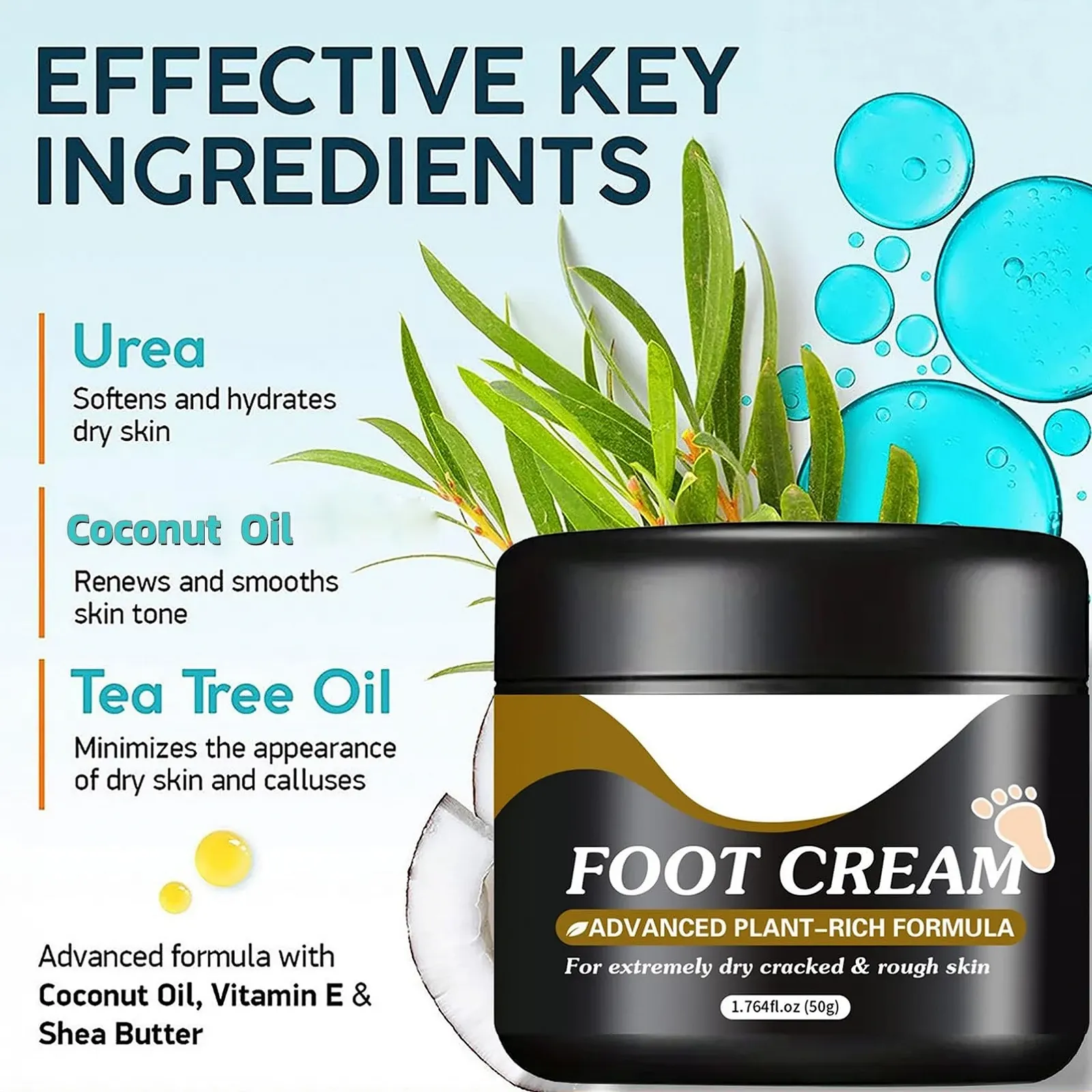 Крем для ухода за ногами увлажняющий против трещин, фото №5 Крем для ухода за ногами увлажняющий против трещин, фото №5