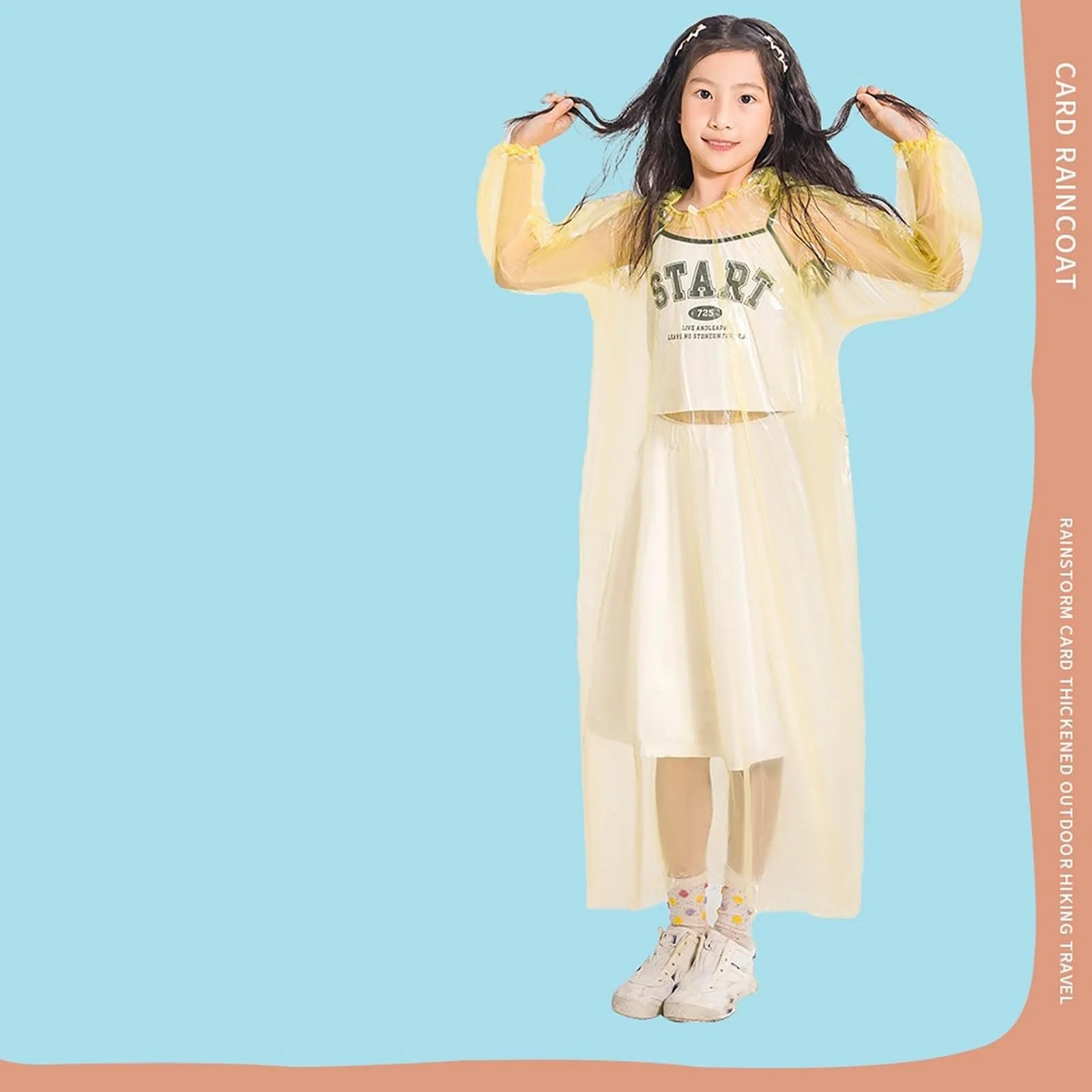 Дитячий дощовий пончо Багаторазовий, фото №3 Дитячий дощовий пончо Багаторазовий, фото №3