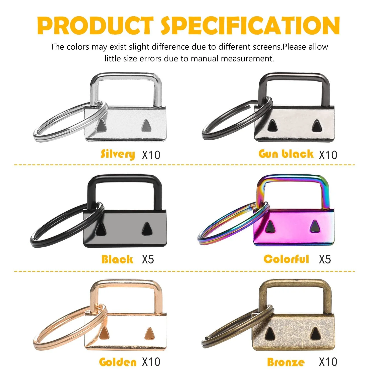 Набор фурнитуры для брелоков MaxAwe 50 шт., Фурнитура для брелоков 2,5 см с кольцом для ключей и плоскогубцами, Инструмент для брелоков, Ткань, Фурнитура для DIY, фото №2 Набор фурнитуры для брелоков MaxAwe 50 шт., Фурнитура для брелоков 2,5 см с кольцом для ключей и плоскогубцами, Инструмент для брелоков, Ткань, Фурнитура для DIY, фото №2