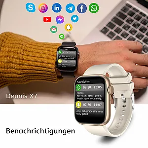 Смарт-часы Deunis X7 1,96 дюйма, бежевое золото цена на synthetic.ua - Фото 1 Смарт-часы Deunis X7 1,96 дюйма, бежевое золото synthetic.ua - Фото 1