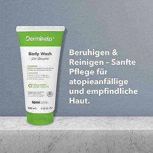 Гель для душу Dermikelp Sensitive Skin заспокійливий очищувальний з екстрактом морських водоростей CEM-K без парабенів 200 мл synthetic.ua - Фото 1