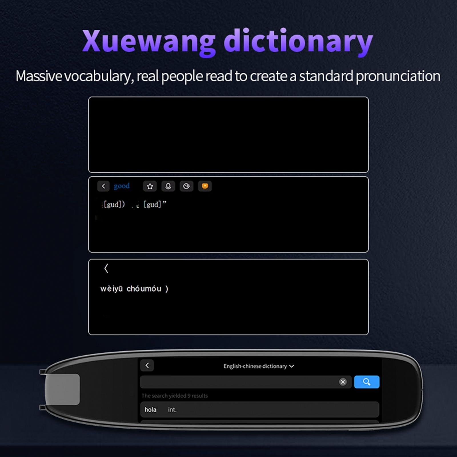 Ручка-перекладач Scan, 3.69-дюймовий IPS-сенсорний екран, Інтелектуальна ручка для сканування та читання, 142 мови онлайн, 10 мов офлайн, фото №6