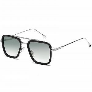 Сонцезахисні окуляри SHEEN KELLY Ретро Квадратні Металева оправа Класичні - Фото 1