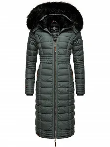 Жіноче зимове пальто Navahoo Umay, стьобане, довге, з капюшоном - Фото 1