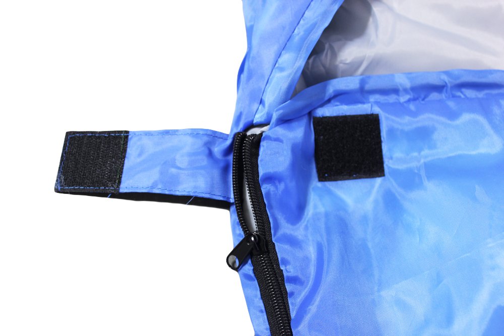 Спальний мішок Suyi Waterproof Portable Rectangle для подорожей походів кемпінгу розкладений розмір 180см+30см*75см синій, фото №2