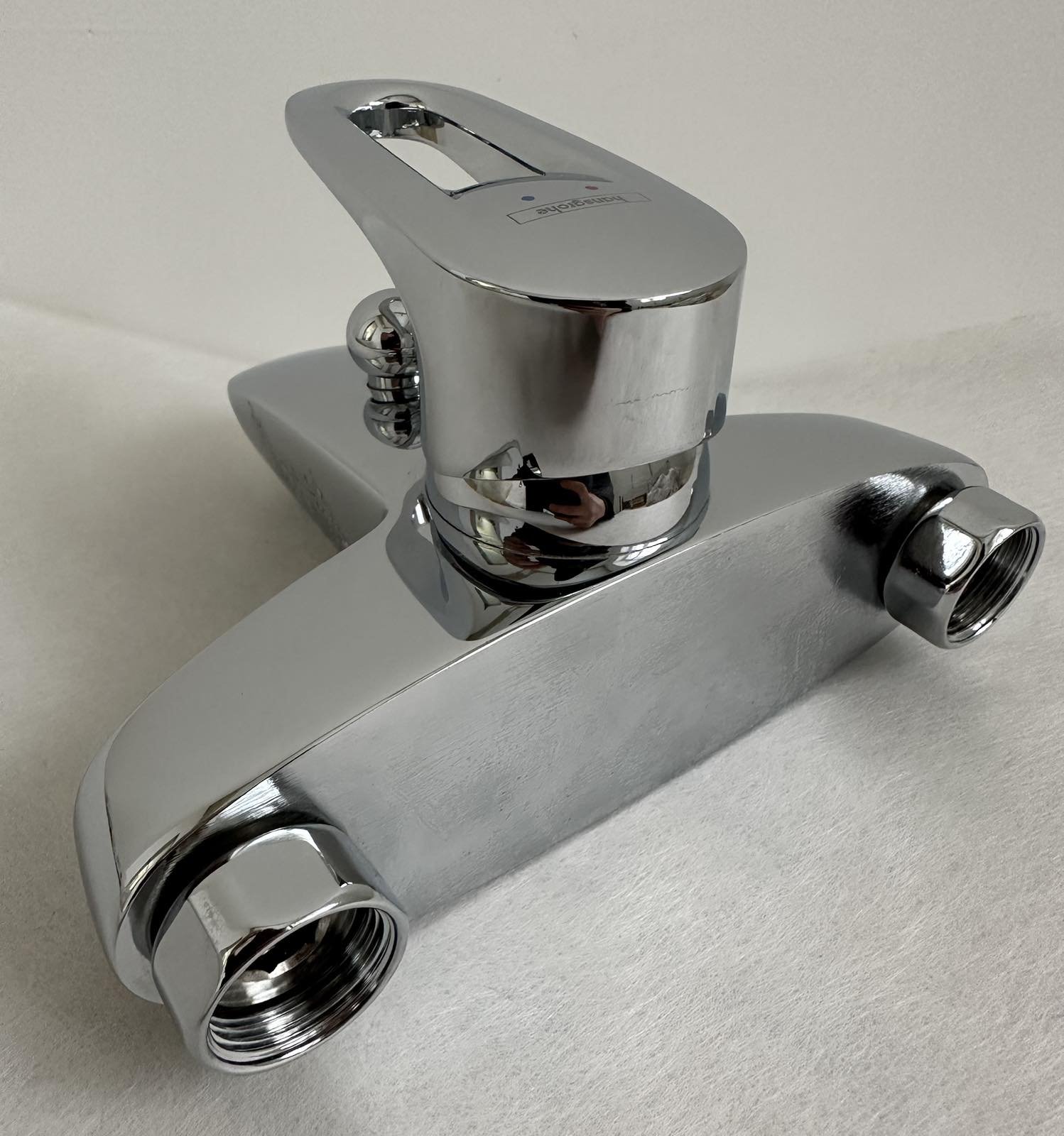 Змішувач одноважільний для ванни з коротким виливом Hansgrohe колекція Metropol E хром 14410000, фото №3