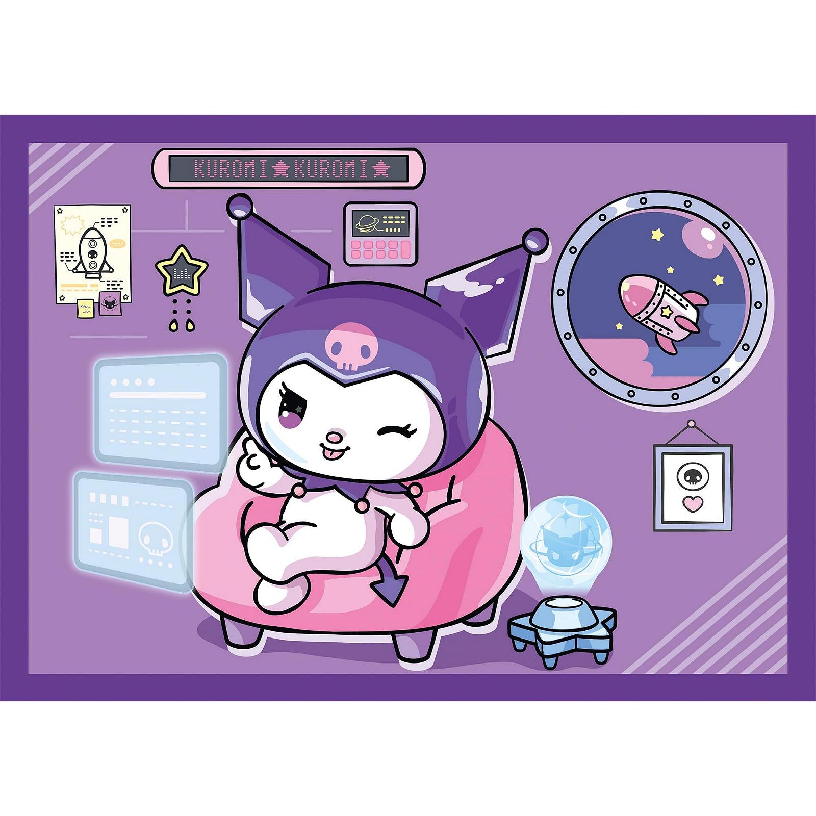 Пазлы Trefl Kuromi Kuromi Day 4 в 1 35-70 элементов, фото №4