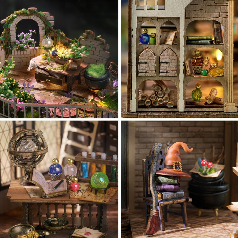 Конструктор Magic Shop для кукольного домика со светодиодными лампами для детей подростков, фото №3