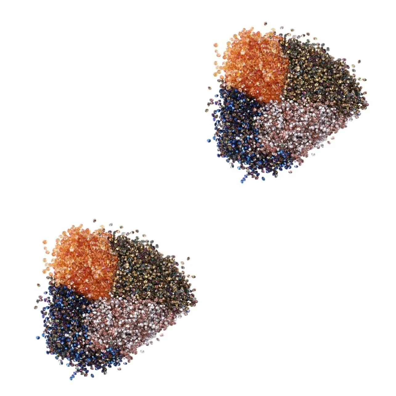 Стразы для маникюра FRCOLOR 8 упаковок Микроцирконий для дизайна ногтей Самоцветы для ногтей Цвета Радуга Шампань для ногтей и украшений, фото №1