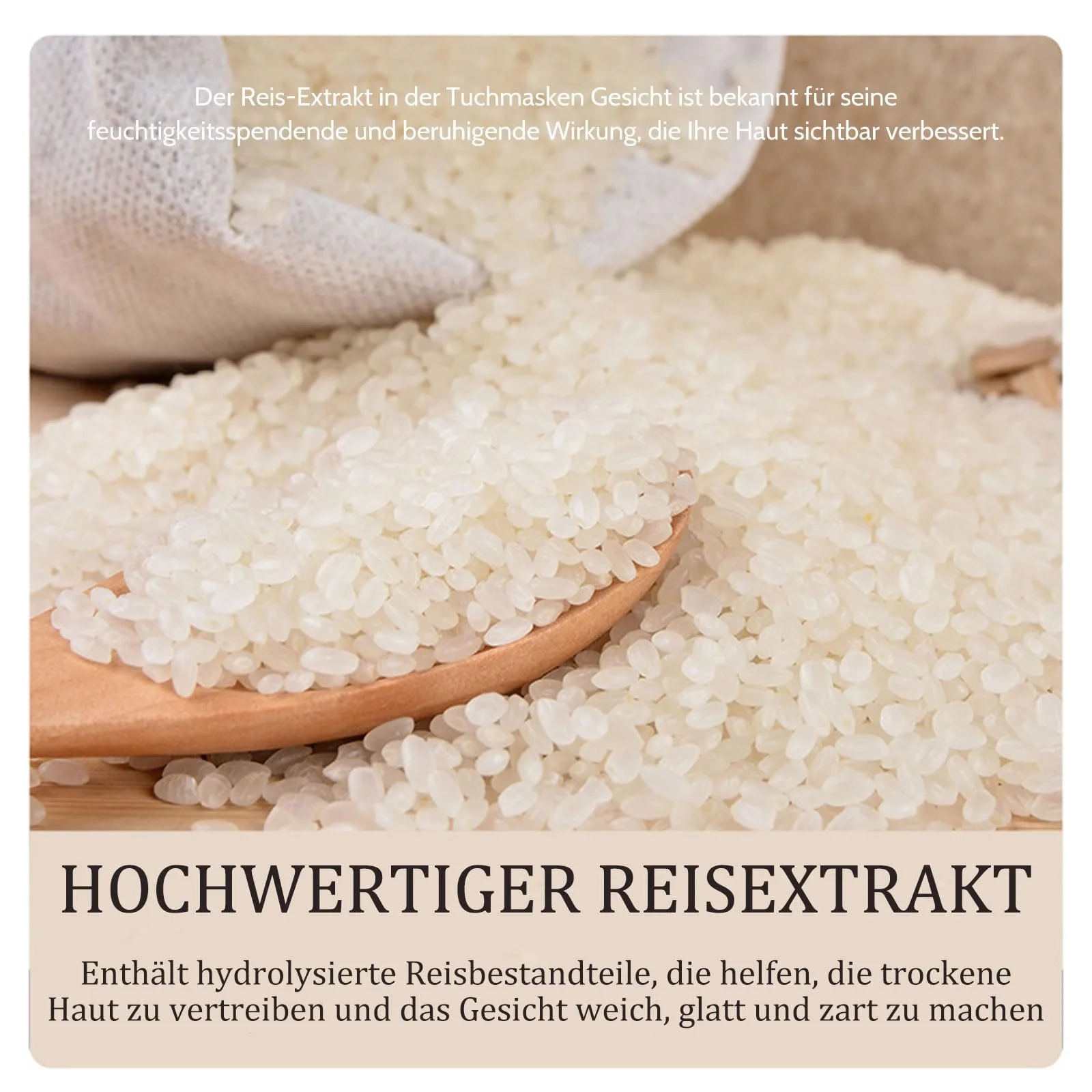 Тканинна маска для обличчя Altherona Rice Mask з екстрактом рису 7 шт. для зволоження та очищення, фото №2