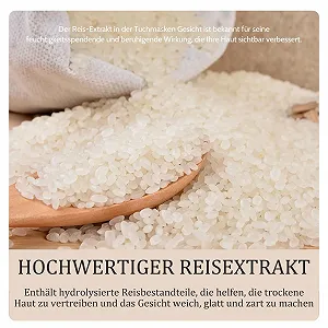 Тканинна маска для обличчя Altherona Rice Mask з екстрактом рису 7 шт. для зволоження та очищення synthetic.ua - Фото 1