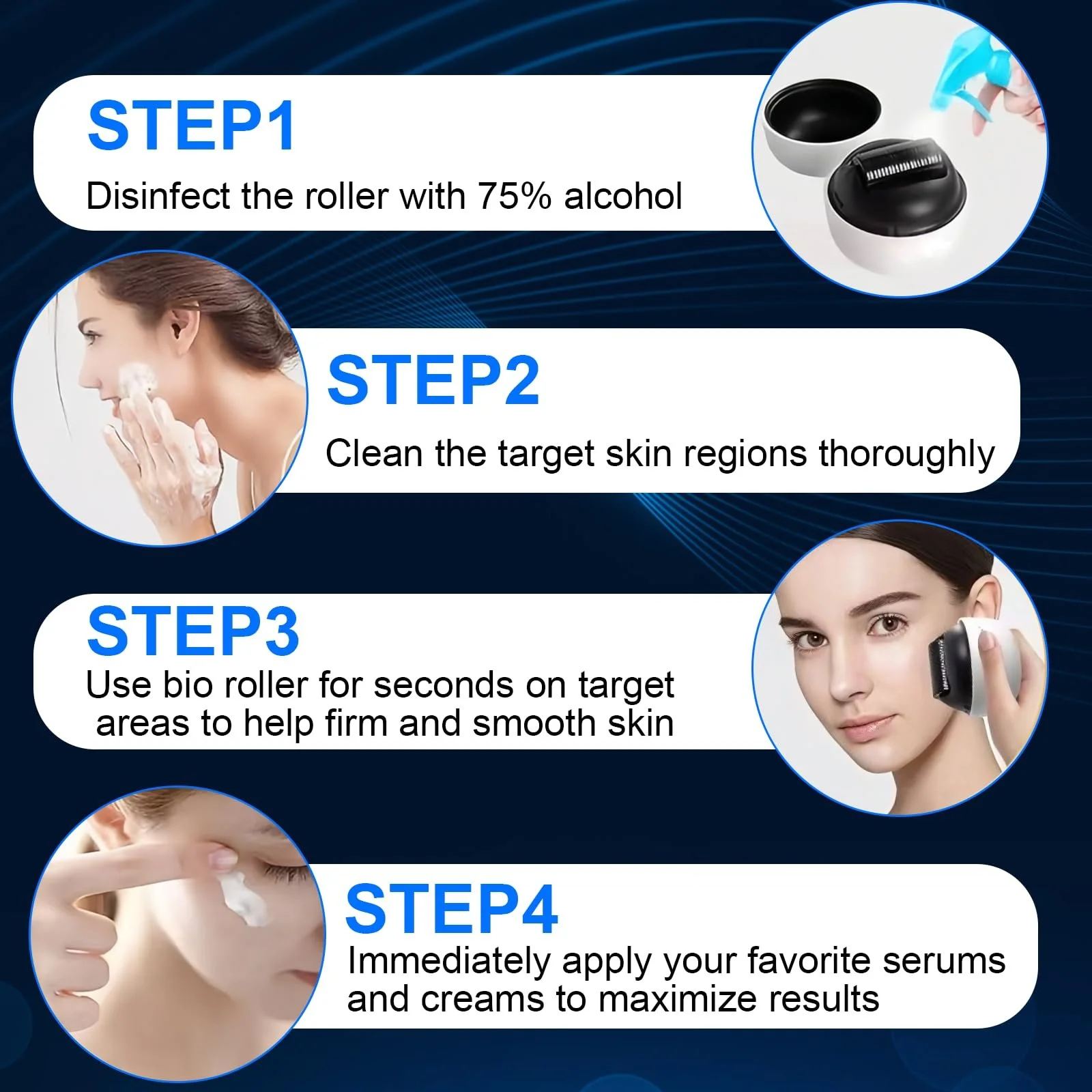 Дермаролер Professional Microneedling G4 з 1200 голками 0,5 мм, фото №7