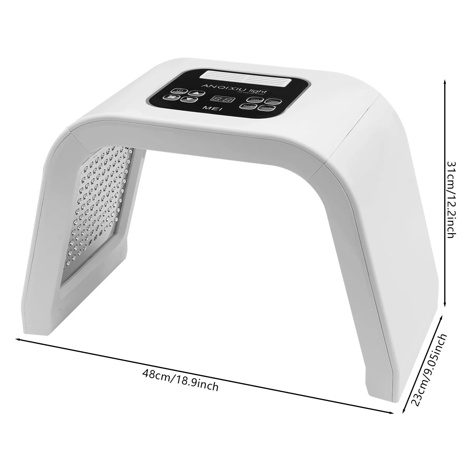 LED Маска для обличчя 7 кольорів Beauty, Світлова терапія, PDT Фотонотерапія, Догляд за шкірою, фото №2