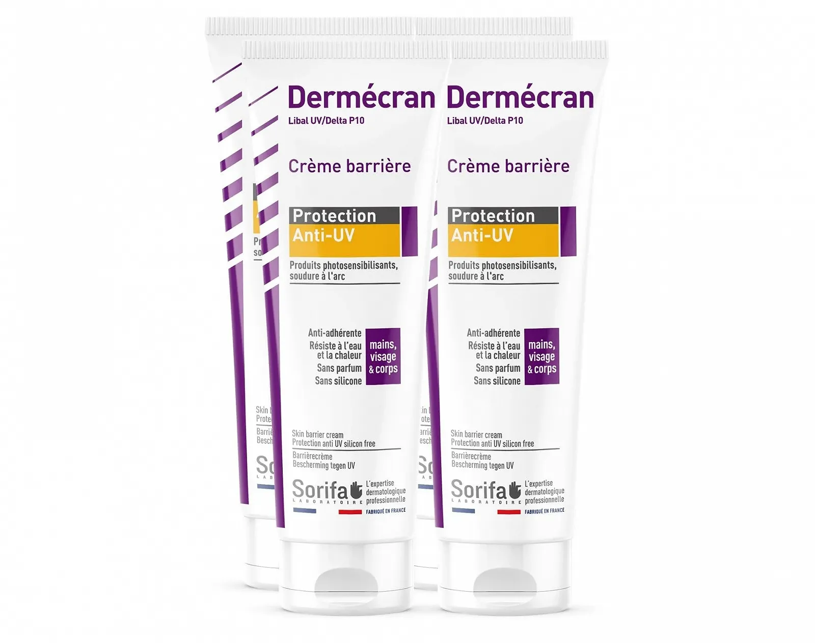 Крем Dermscreen Бар'єрний Захист від УФ-променів Для рук, обличчя та тіла 125мл (4 шт), фото №1