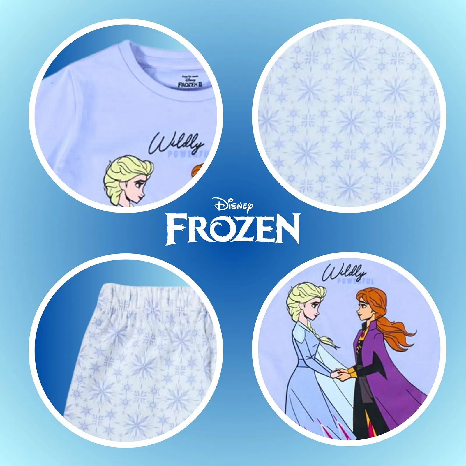 Піжама Disney Elsa and Anna Футболка та довгі штани М'яка бавовняна Тканина з мотивом Frozen, фото №6