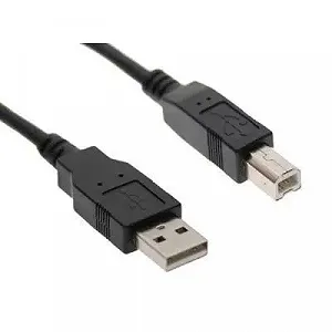 Кабель для принтера USB 2.0 AM/BM 1.8m DIGITUS (AK-300102-018-S) - Фото 1